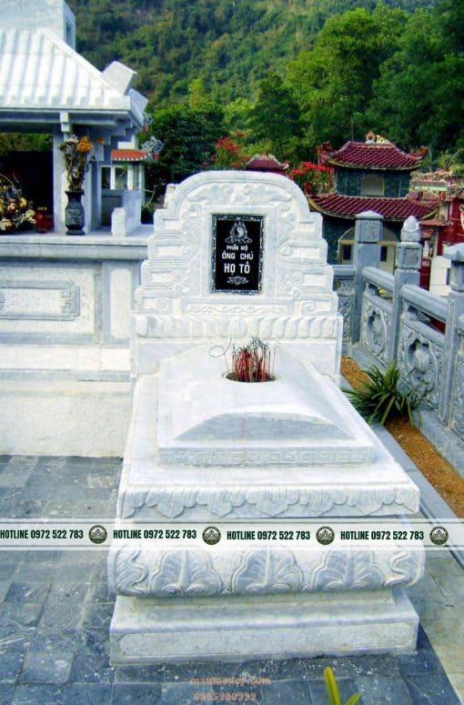 MDT03-Mo-da-trang Mộ Đá Cẩm Thạch – Vẻ Đẹp Sang Trọng Từ Vân Đá Tự Nhiên