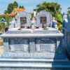 Mộ Đá Không Mái – Thiết Kế Đơn Giản, Phù Hợp Khu Lăng Mộ Nhiều Phần Mộ