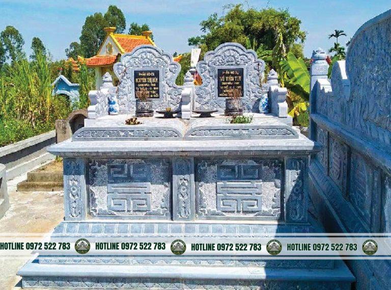 mo-da-khong-mai-9 Mộ Đá Không Mái – Thiết Kế Đơn Giản, Phù Hợp Khu Lăng Mộ Nhiều Phần Mộ