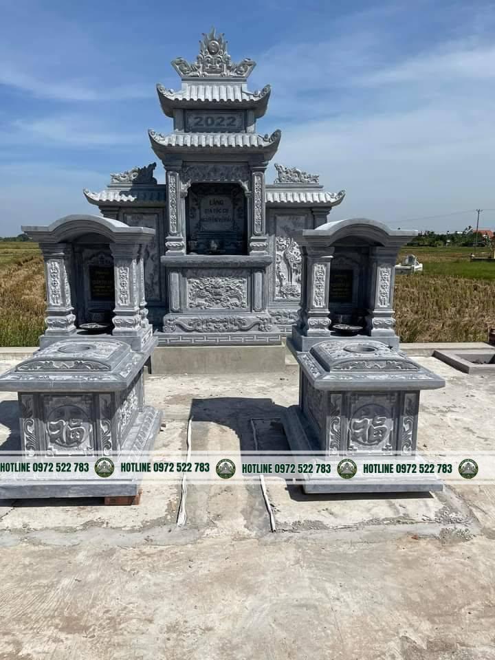 Mộ Đá Mái Vòm – Đường Cong Mềm Mại, Gọn Gàng Cho Khu Lăng Mộ