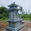 Mộ Đá 2 Mái – Kiểu Dáng Cân Đối, Bền Vững, Chuẩn Phong Thủy