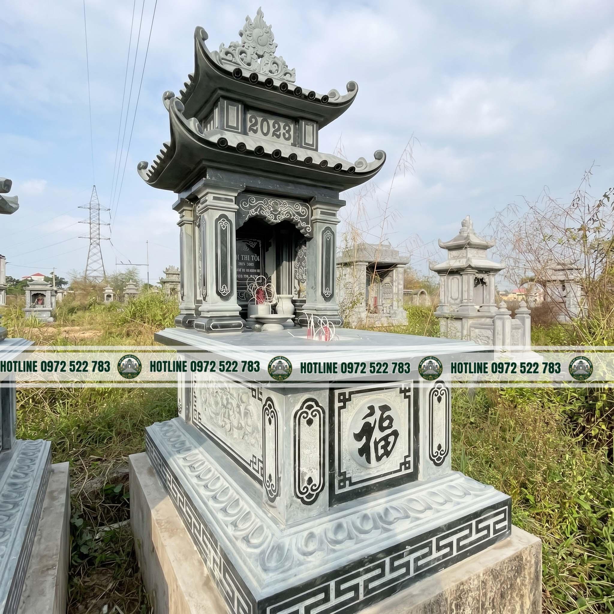 chinh-dien-3 Mộ Đá 2 Mái – Kiểu Dáng Cân Đối, Bền Vững, Chuẩn Phong Thủy