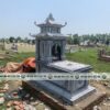 Mộ Đá 2 Mái – Kiểu Dáng Cân Đối, Bền Vững, Chuẩn Phong Thủy