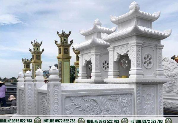 lang-mo-da-cam-thach-kieu-dang-don-gian-hai-hoa Mộ Đá Cẩm Thạch – Vẻ Đẹp Sang Trọng Từ Vân Đá Tự Nhiên