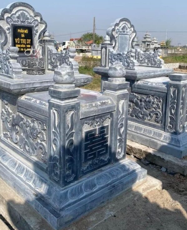 Mộ Đá Không Mái – Thiết Kế Đơn Giản, Phù Hợp Khu Lăng Mộ Nhiều Phần Mộ