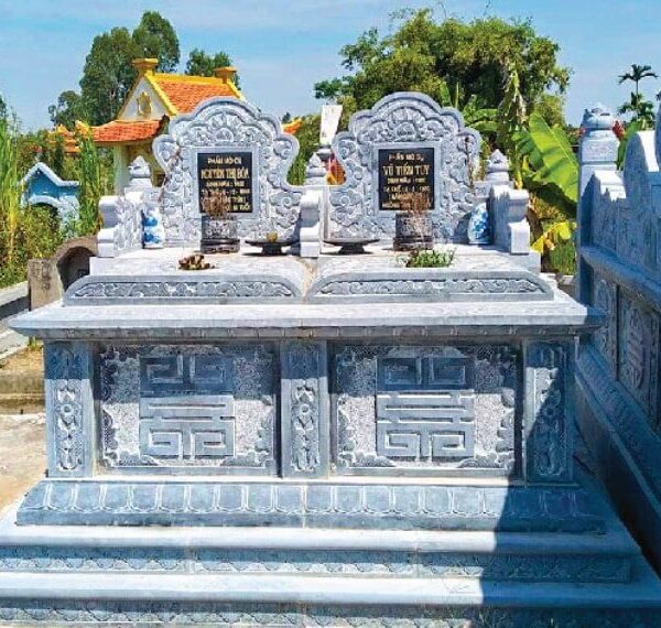 Mộ Đá Không Mái – Thiết Kế Đơn Giản, Phù Hợp Khu Lăng Mộ Nhiều Phần Mộ