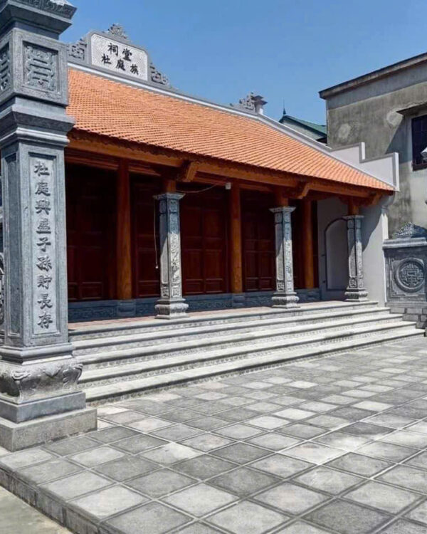 Cột Đá Hiên – Trụ Đỡ Vững Chãi Cho Hiên Nhà Thờ Họ, Từ Đường