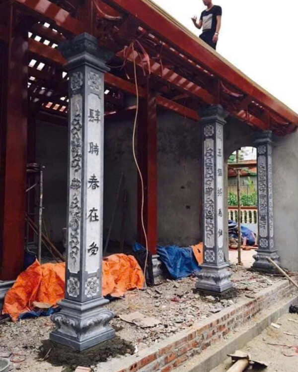 Cột Đá Hiên – Trụ Đỡ Vững Chãi Cho Hiên Nhà Thờ Họ, Từ Đường