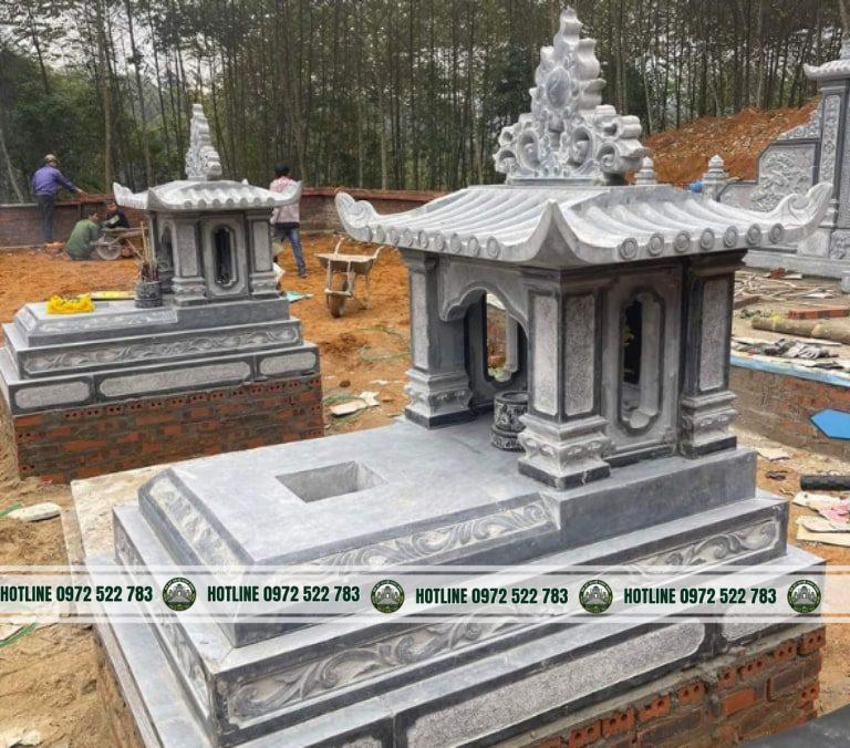 lang-mo-da-1-mai-24 Mộ Đá 1 Mái – Kiểu Mộ Có Mái Gọn Gàng, Trang Nghiêm